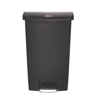 Slim Jim Step On Front Step Resin Bin 68Ltr Black