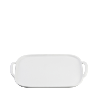 Rect Serving Tray, White Melamine 31 x 20 x 3cm