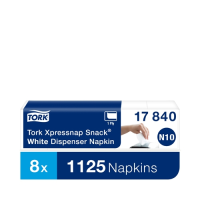 Tork Xpressnap Snack? 1 Ply Dispenser Napkin White