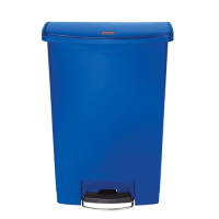 Slim Jim Step On Front Step Resin Bin 90Ltr Blue