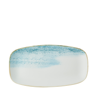 Homespun Accents Aqua Oblong Plate 35.5x18.9cm