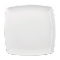 X Squared Deep Square Plate White 8.5" 21.6cm