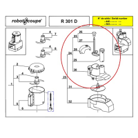 Robot Coupe Veg. Lid Assembly For R301 Ultra D