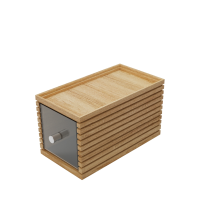 Flow Oak Single Bread Box