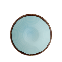 Harvest Turquoise Organic Coupe Bowl 9.6" 