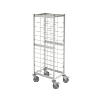 Grey Tray Clearing Trolley 510mm (W) No Sides