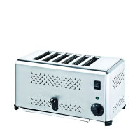 Pujadas Commerical Stainless Steel 6 Slot Toaster