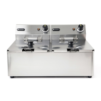 Hendi  Profi Line Twin Tank Electric Fryer 2 x 8L 