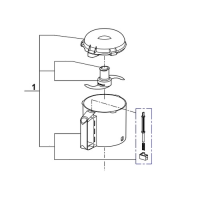 Robot Coupe R301 Bowl, Lid, Blade Kit 27272