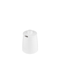 Pulito Sugar Jar/Lid 5.5 oz White 7.5x7.5x10.5cm