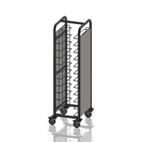 Tray Clearing Trolley 510(W) x 640(D)mm With Sides