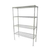 S/S 4 Tier Wire Shelving 1000mm (W) x 600mm (D)