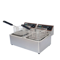 Blizzard Stainless Steel DoubleTank Fryer 2 x 6L