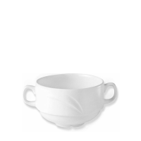 Alvo White Soup Cup Handled 10oz 28.5cl