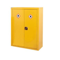 Hazardous Coshh Cupboard Yellow 915x460x1830mm