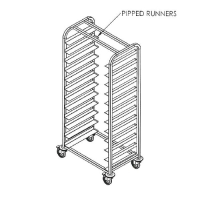 S/S Butler 610x410mm Tray Trolley 12Tier Landscape