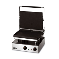 Heavy Duty Panini Grill GG1 Smooth Plates