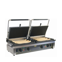 Roller Grill Double Panini Grill Flat Base & Top