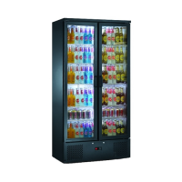 Blizzard Hinged Double Door Upright Bottle Cooler