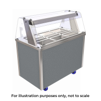 Glide Dry Heated Bain Marie With Gantry 2-1 GN