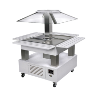 RollerGrill Heated Food Display SBC40C Limed White