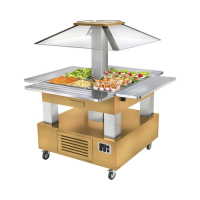 Roller Grill Chilled Salad Bar SBC 40 F Light Oak