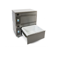 Adande Solid Top Engine Fridge 2 Drawer Castors