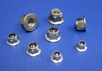 Flanged Nylon Insert Nuts A2 Din6926