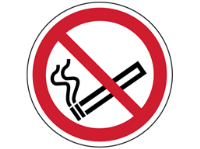 No smoking symbol floor graphic marker.