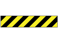 Anti-slip tape, black and yellow chevron