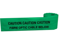 Caution fibre optic cable below tape.