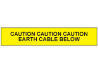 Earth cable below tape.