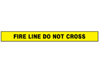 Fire line, do not cross barrier tape