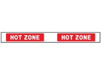 Hot zone barrier tape