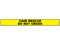 Cave rescue, do not cross barrier tape