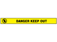 Danger, keep out barrier tape