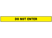Do not enter barrier tape