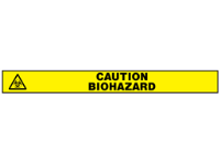 Caution biohazard barrier tape