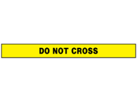 Do not cross barrier tape