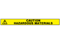 Caution hazardous materials barrier tape