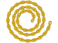 Brass jack chain.