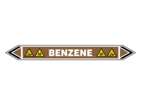 Benzene flow marker label.