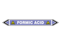 Formic acid flow marker label.