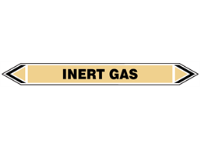 Inert gas flow marker label.