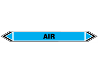 Air flow marker label.