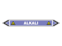 Alkali flow marker label.