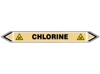 Chlorine flow marker label.