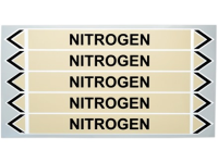 Nitrogen flow marker label.