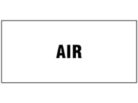 Air pipeline identification label