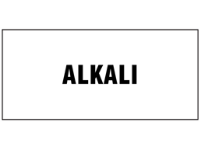 Alkali pipeline identification label